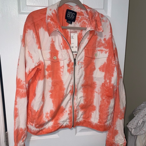 Urban Outfitters Jackets & Blazers - NWT urban outfitters coral tie dye jacket